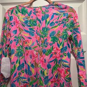 Lilly Pulitzer Vibrant Floral Long Sleeve Top